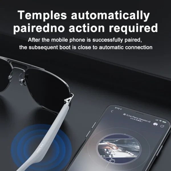 AI Camera Smart Glasses – Bluetooth Audio & Water-Resistant Design | CAM-014