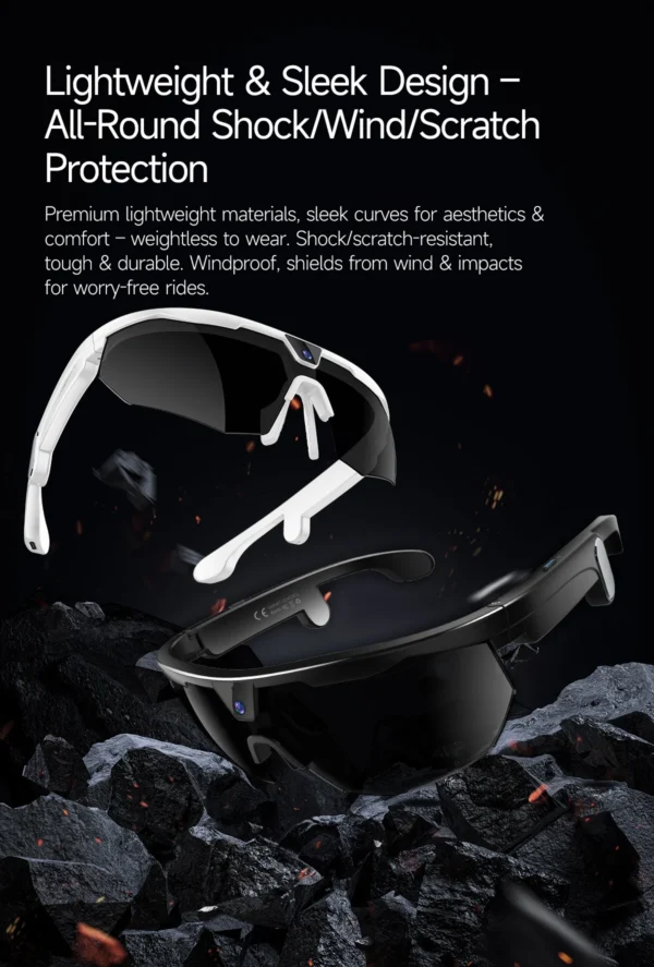 AI Camera Smart Glasses – 8MP Camera & Real-Time Translation | CAM-008