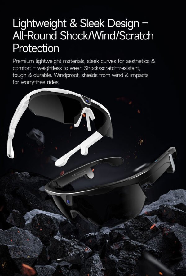 AI Camera Smart Glasses – 8MP Camera & Real-Time Translation | CAM-008
