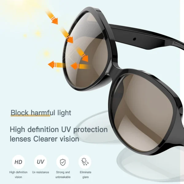 Bluetooth Smart Sunglasses – UV Protection & Hands-Free Calling | SUN-004