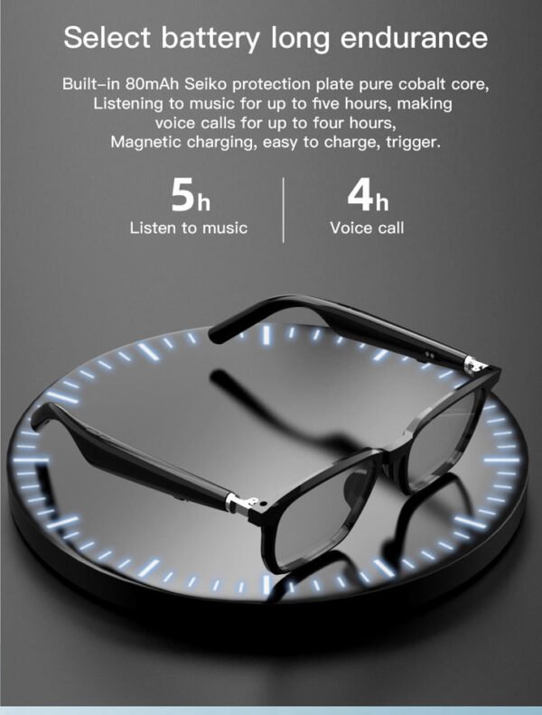 Open-Ear Bluetooth Smart Glasses – Hands-Free Calling & Magnetic Charging | OEA-002