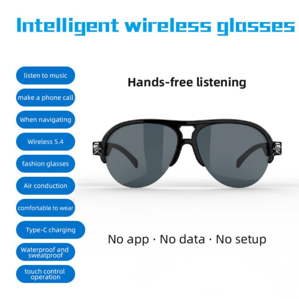 Bluetooth Smart Glasses – Touch Control & Hands-Free Calling | AUD-001