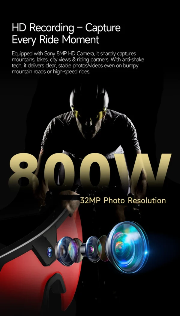 AI Camera Smart Glasses – 8MP Camera & Real-Time Translation | CAM-008
