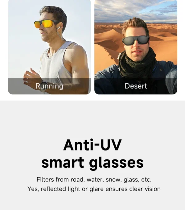 Bluetooth Smart Sunglasses – Touch Control & Voice Assistant | SUN-002