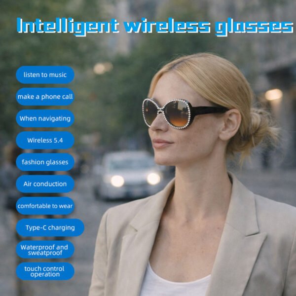 Open-Ear Bluetooth Smart Glasses – UV Protection & Navigation Support | OEA-006