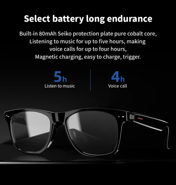 Bluetooth Smart Glasses – Real-Time Translation & Touch Control | AIT-003