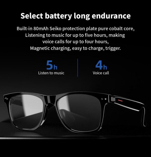 Bluetooth Smart Glasses – Real-Time Translation & Touch Control | AIT-003