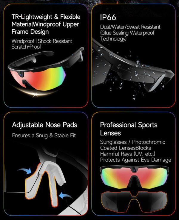 AI Camera Smart Glasses – 8MP Camera & Real-Time Translation | CAM-008